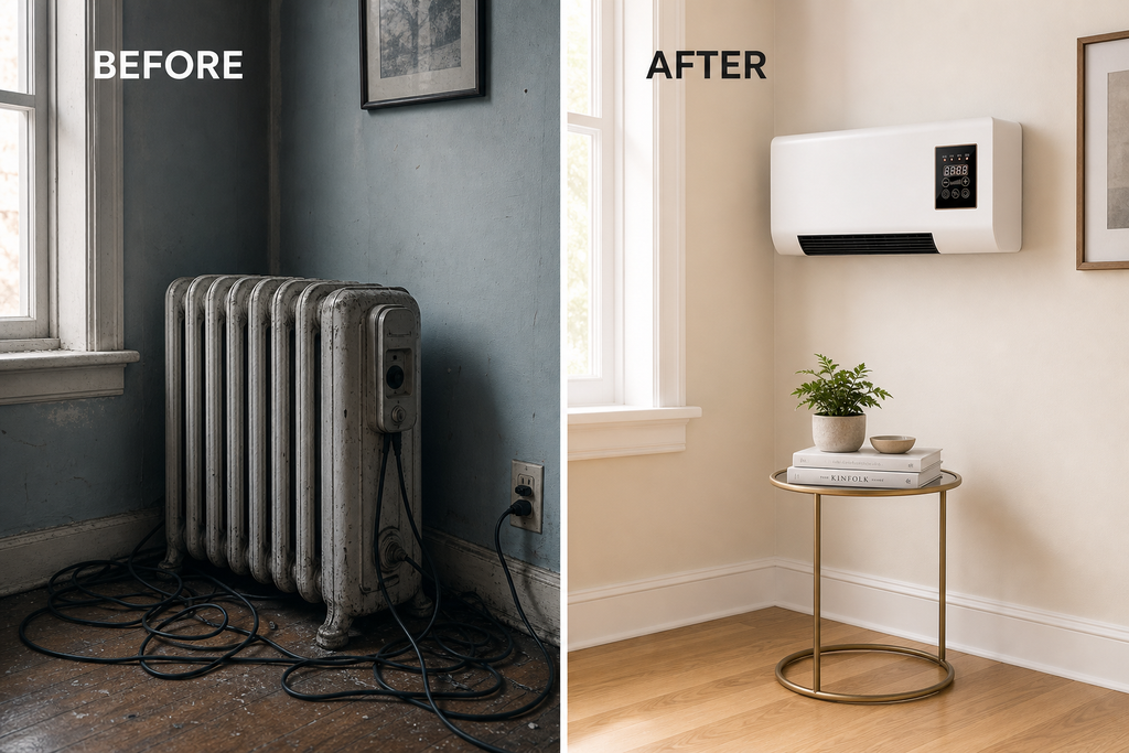 Mini Wall AC Heater Remote
