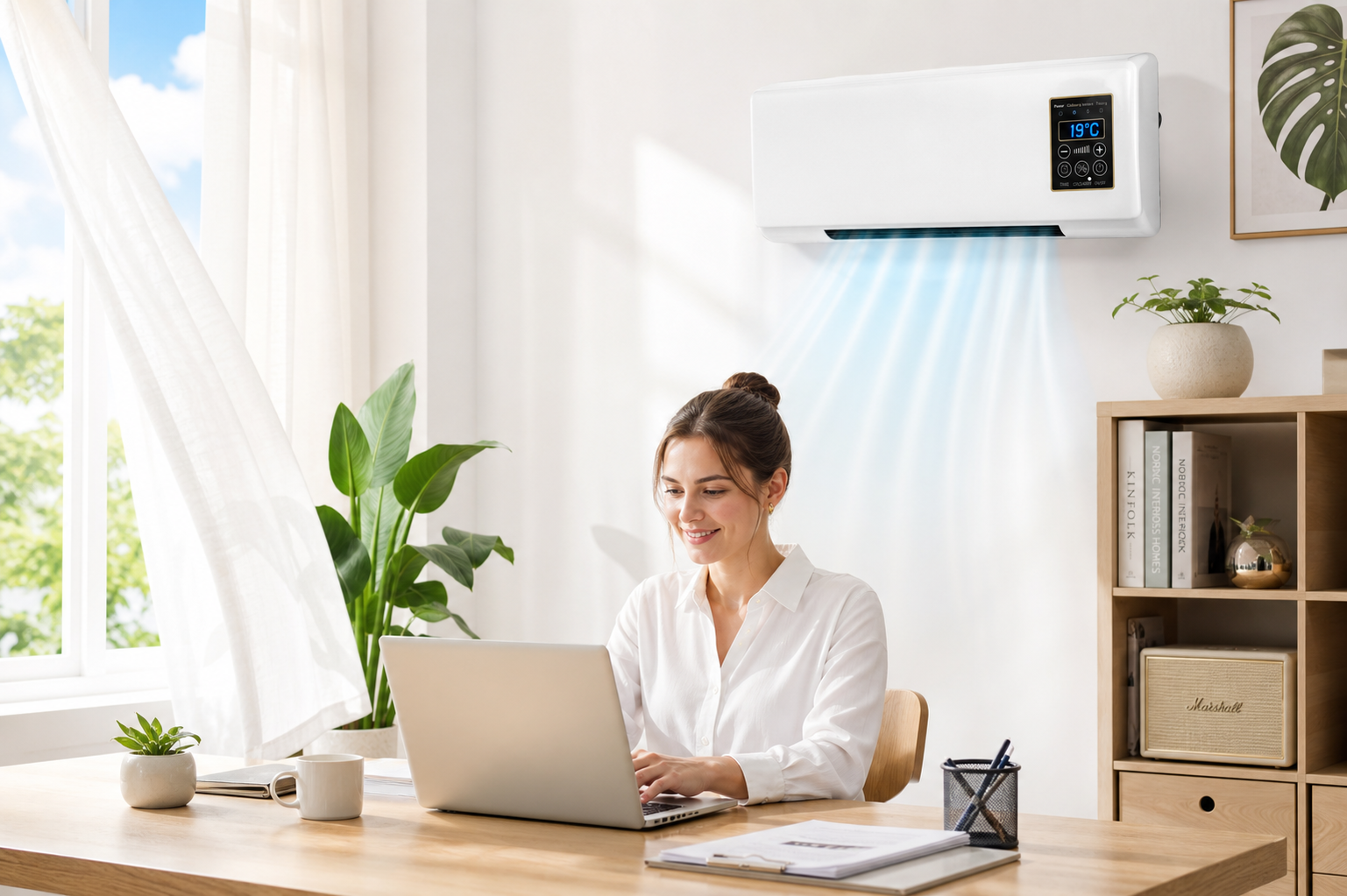 climatiseur mural 2-en-1 1800W