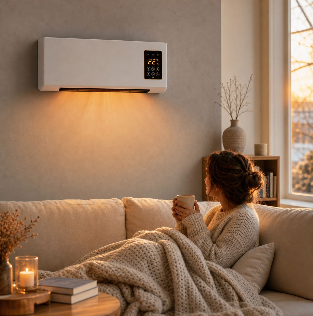 climatiseur mural 2-en-1 1800W